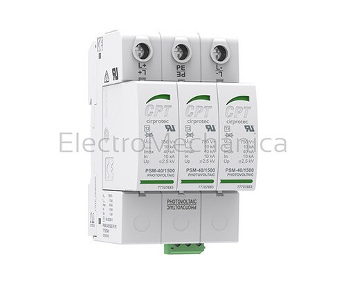 PSC3-5/1000 PV IR | TYPE1+2 40kA 3P PV 1000V SPD +IND | N - Safety ...